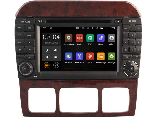 Witson Quad-Core Android 10 Autorradio für Mercedes-Benz S W220 (1998-2005) S280 S320 S350 S400 S430 S500 1080P HD-VIDEO