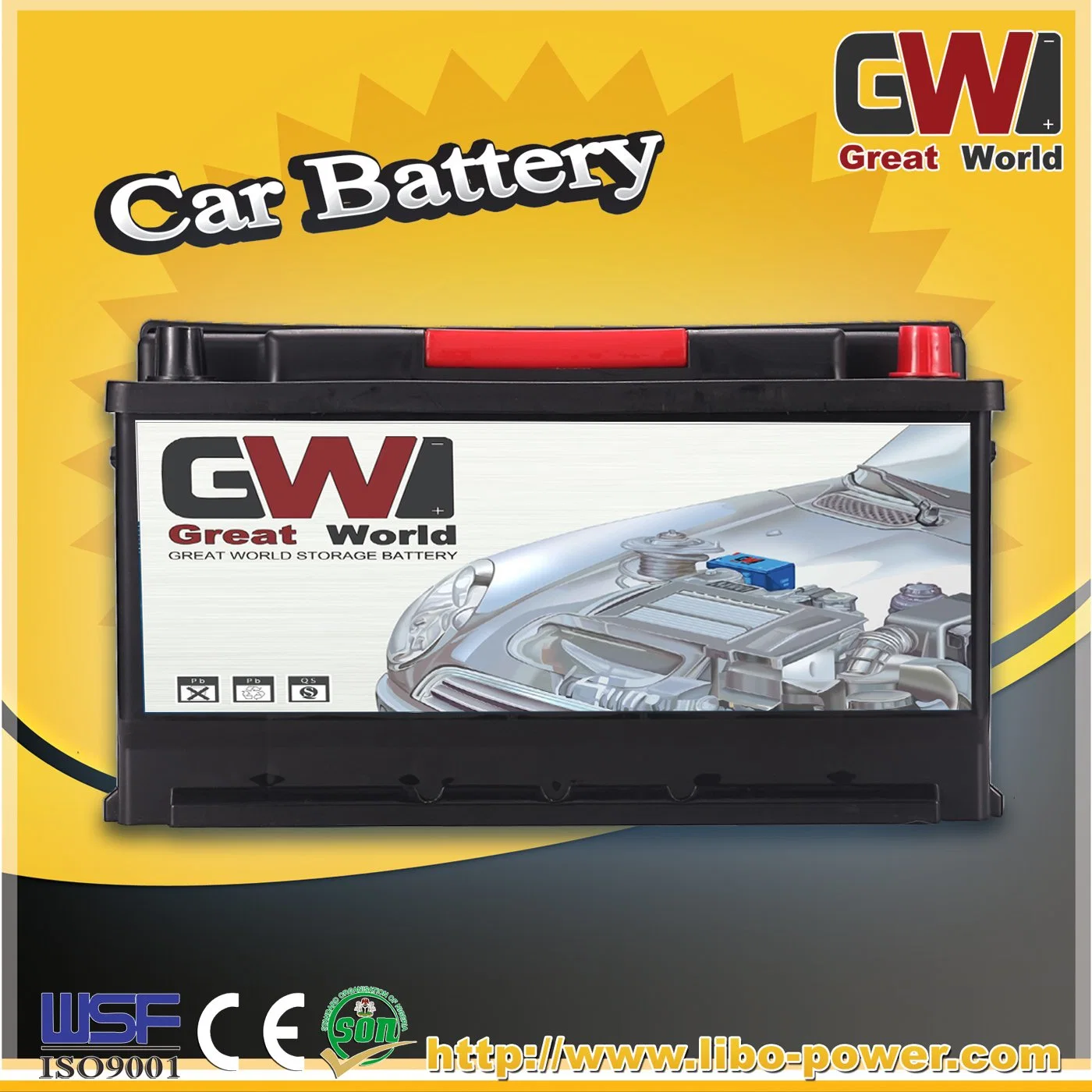 12V 100ah Good Starting Stong Power DIN100 Mf Car Battery