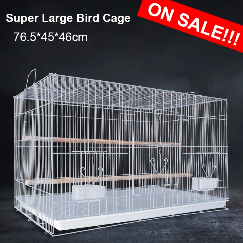 76,5x45x46cm China Fabricante de productos animales de compañía Cría de suministros de Aviary proporciona gran Bird Cage