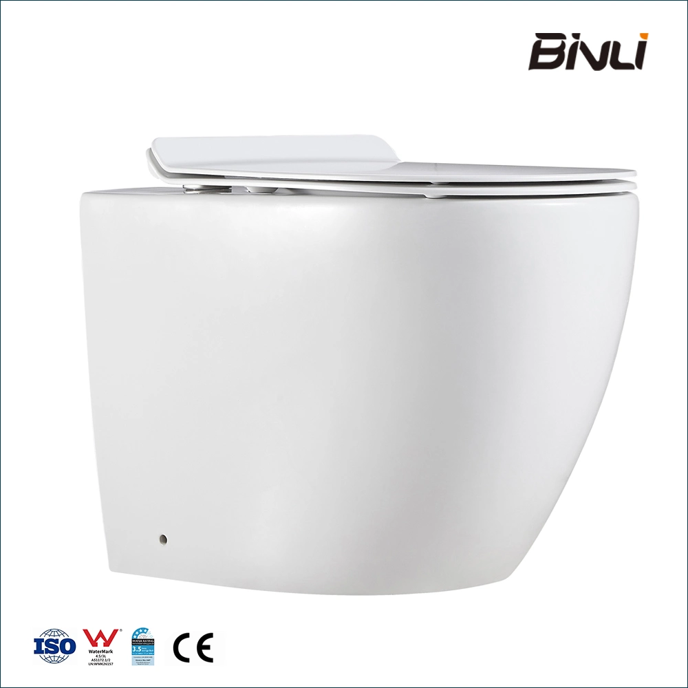 Ceramic Toilet Bowl Australia Watermark Washdown Wc Rimless Bathroom Ware Waterless Bl-102n-Fst