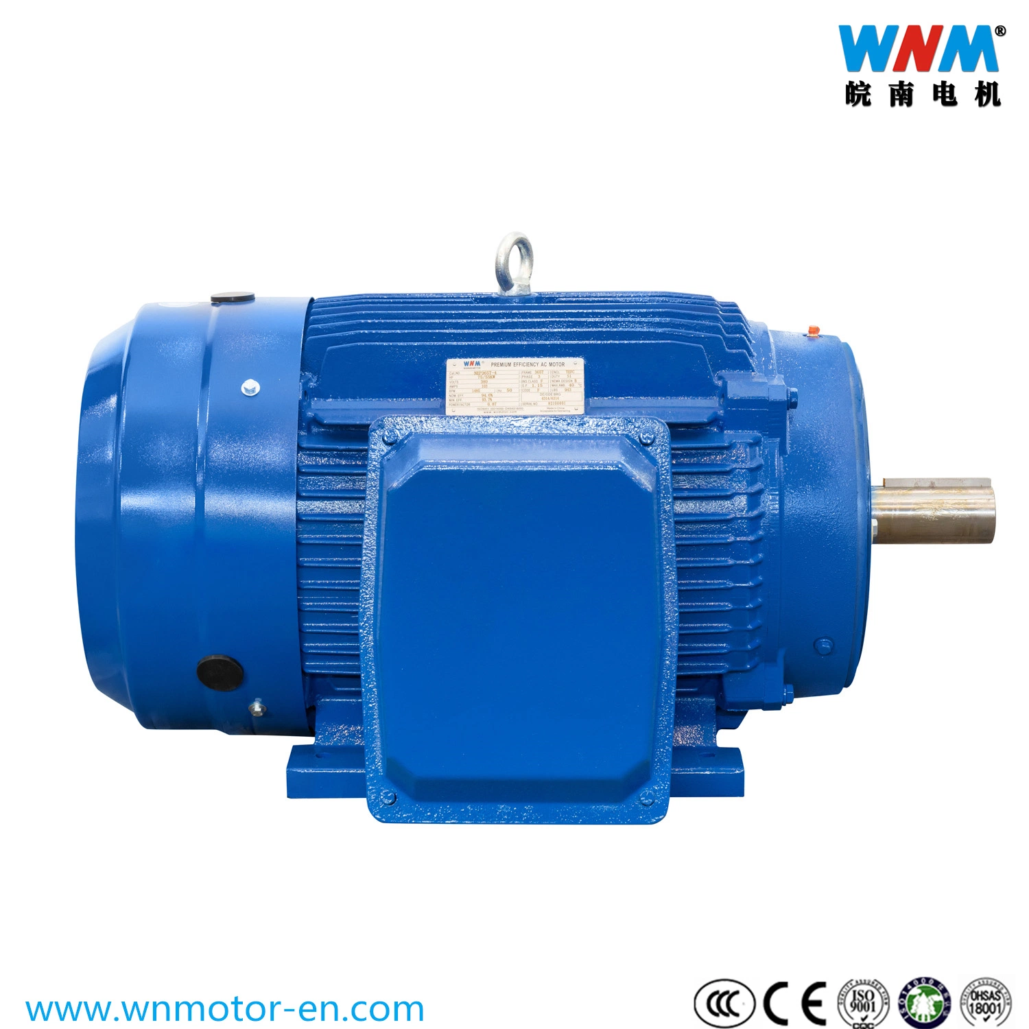 Motor de CA estándar NEMA 15hp 3PH/600V 1800 rpm/60Hz 284t