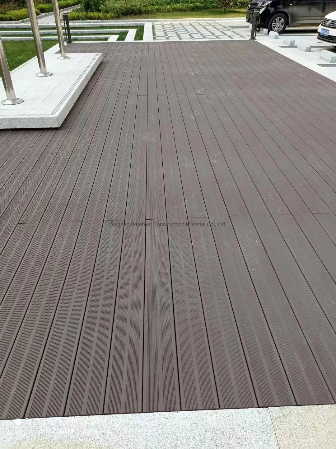 Terrasse en bois solide durable en extérieur en bois Composite Decking Conseil