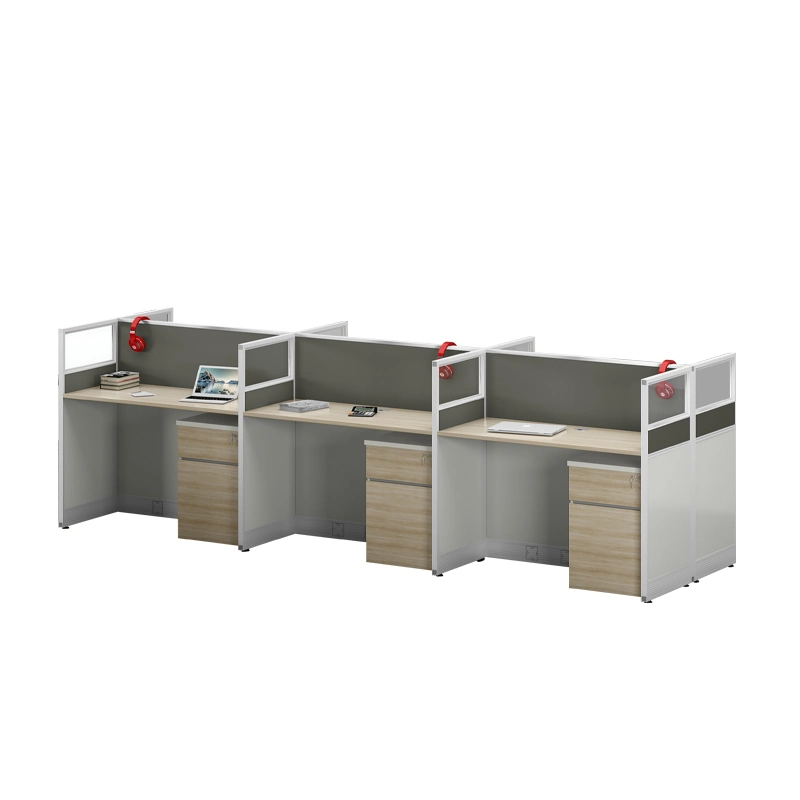 Günstige 4 Sitze Open Modern White Office Workstation Partition