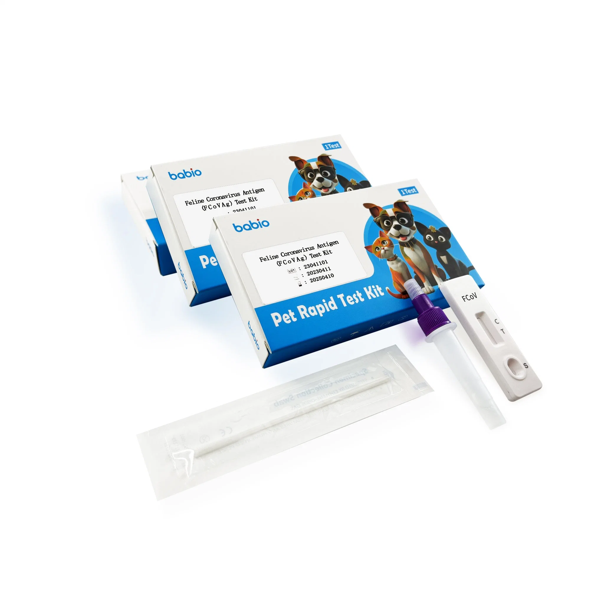 FCoV AG Test Kit Diagnóstico FCoV FCoV Antigen Test for Cat