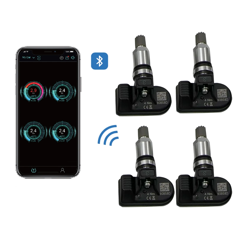 Teléfono móvil para coche sistema de sensor de TPMS Bluetoeth Universal Internal