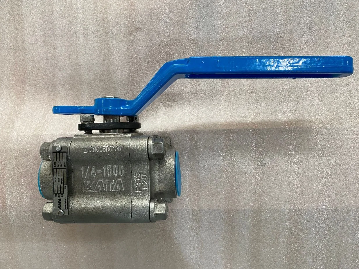 3 Piece Position Type Ball Valve, ASTM A105n, Class 800, 1 Inch