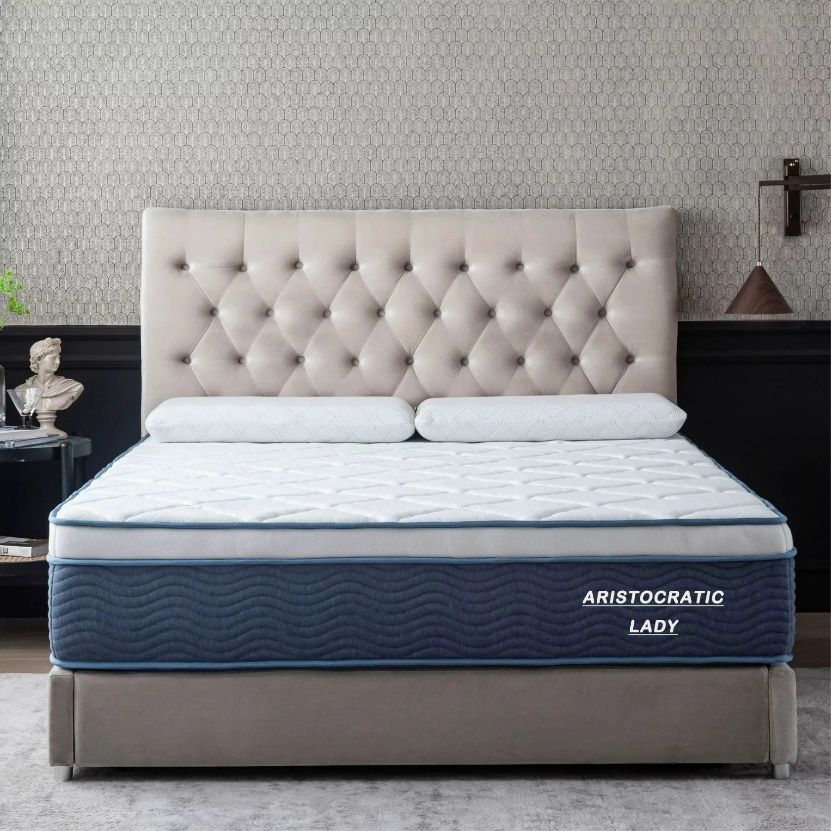 Full Size China Wholesale/Supplier Cheap Bed Mattress Living Room Furnture Bedroom Furniture Cotton Bamboo Fabric Vacuum Packing Spring Mattress in a Box