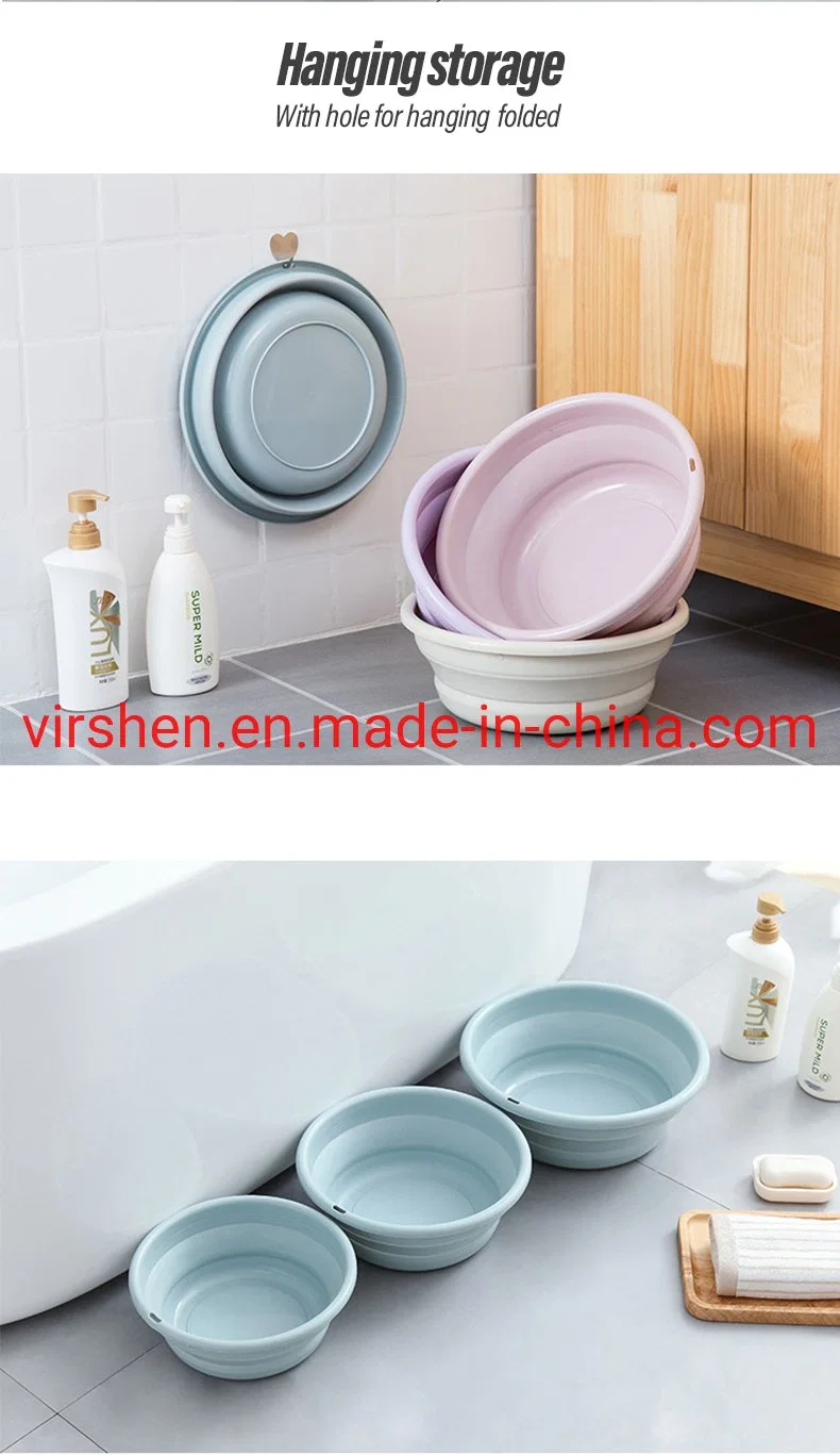 High quality/High cost performance  Durable Square Shaped Collapsible Silicone Folding Washing Bowl Basin