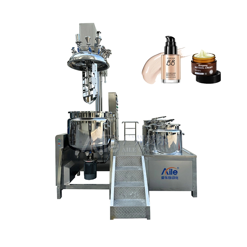 Al-Sjrhg-300L High Shear Vacuum Mixer Homogenizer Hand Sanitizer Shampoo Body Soap Mixing Making Machine