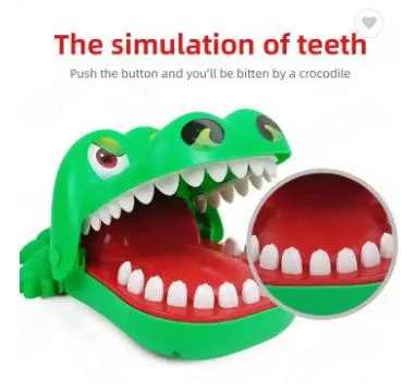 Mini Small Trick Funny Silicone Decompression Toys Crocodile Game Bite Hand Toy