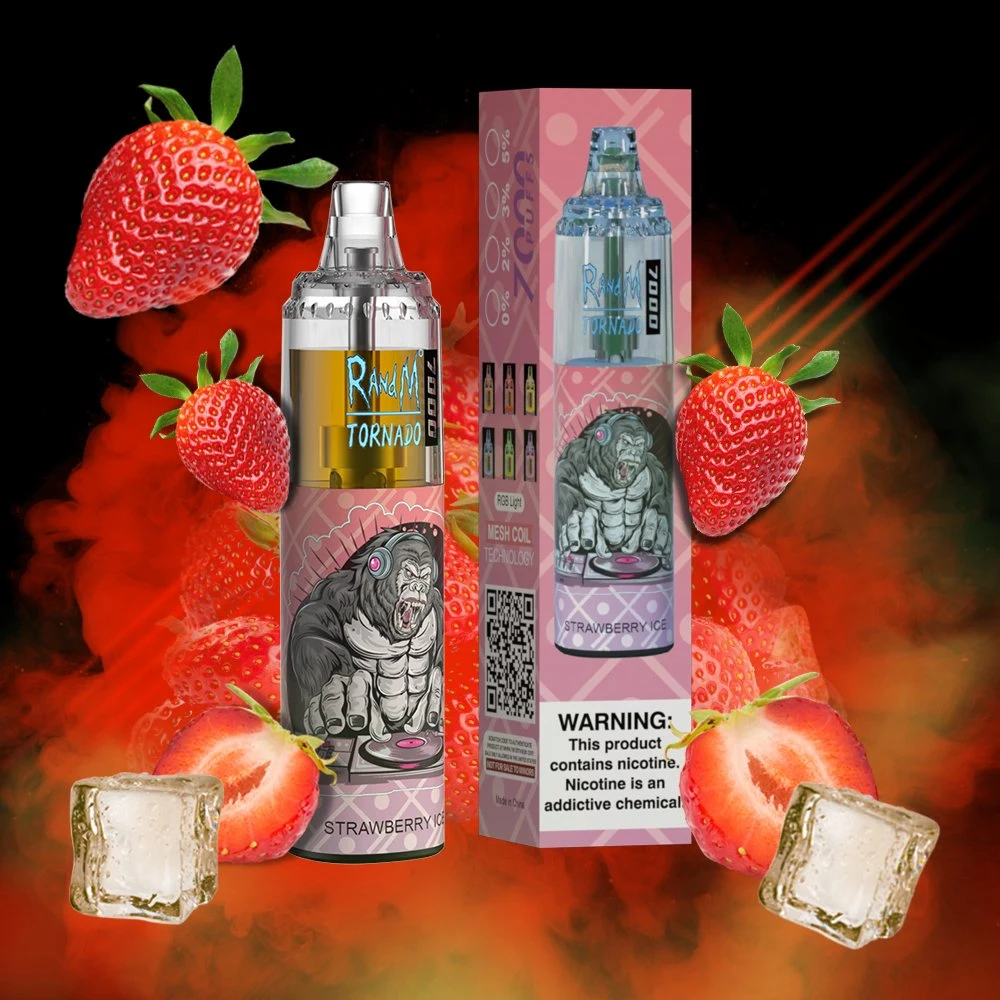 11 nuevos sabores añadidos al nuevo producto caliente Randm Tornado 7000 Puffs 850 ml 2%&amp;5% nicotina recargable desechable VAPE Mayorista/Proveedor