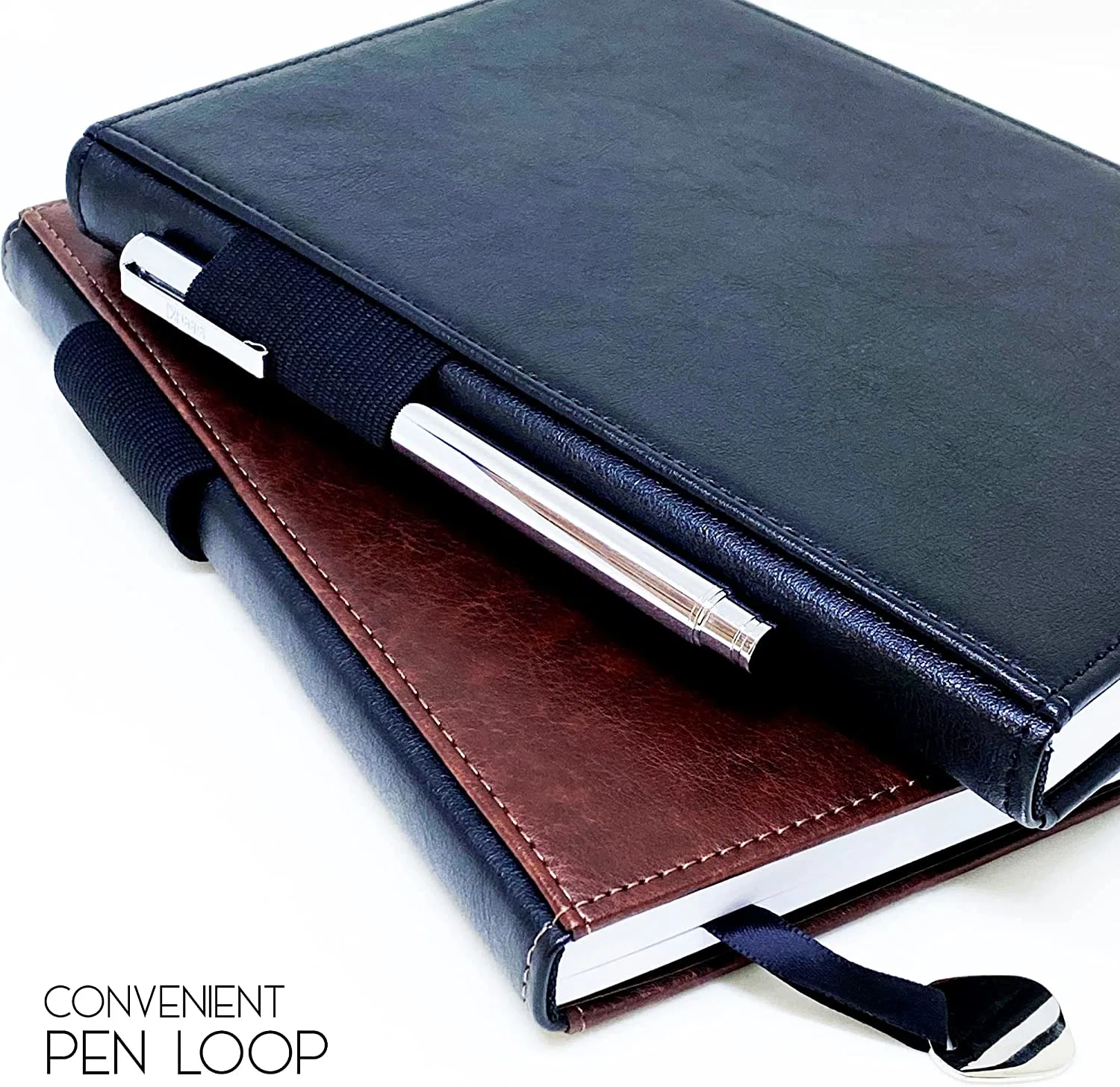 Leather Cover Business Notebook Office Stationery