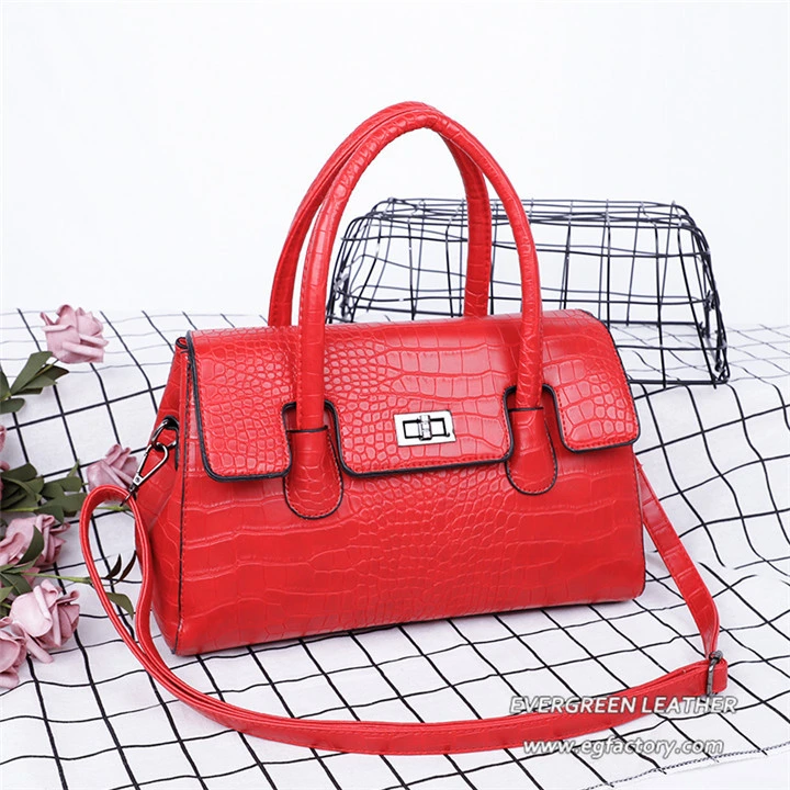 Vintage Style PU Leather Women Tote Bag Shoulder Handbag Wholesale/Supplier Sh918