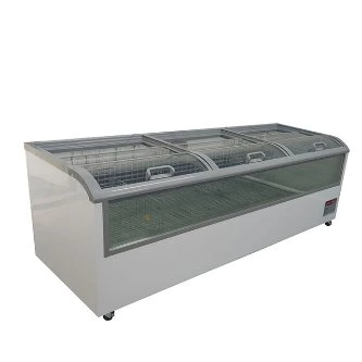 Island Freezer Used Commercial Supermarket Refrigeration Equipment Wholesale