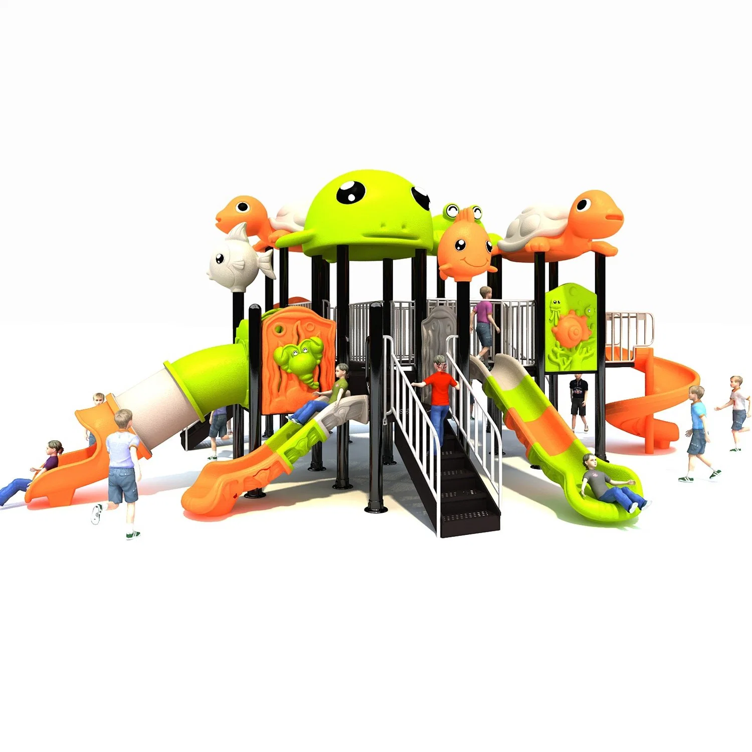 Outdoor Playground Equipment Community Park Large Children's Slide