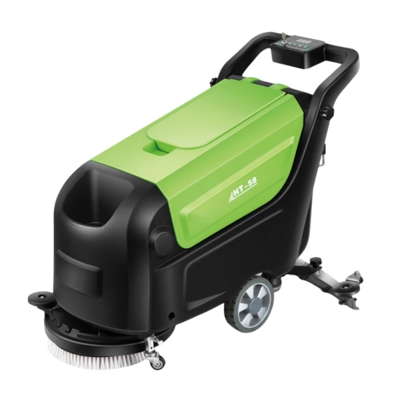 Hand Push Multifunction 45L Floor Scrubber Cleaning Machines for Hospital Ht-58