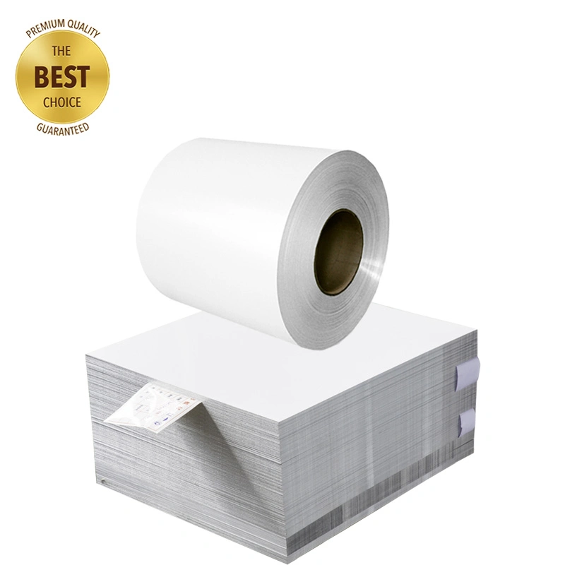 Low Aluminum Ingot Price High Coatedtop/Back Thickness Aluminum Sheet Coil White Color Aluminium Plate