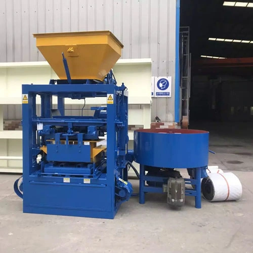 Semi Automatic Road Construction Equipment Color Concrete Paver Block Making Machine