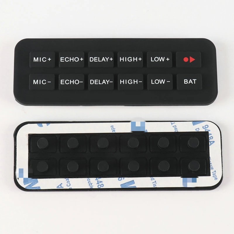 Customized Molded Silicone Rubber Push Buttons Electronic Keypads, Silicone Button