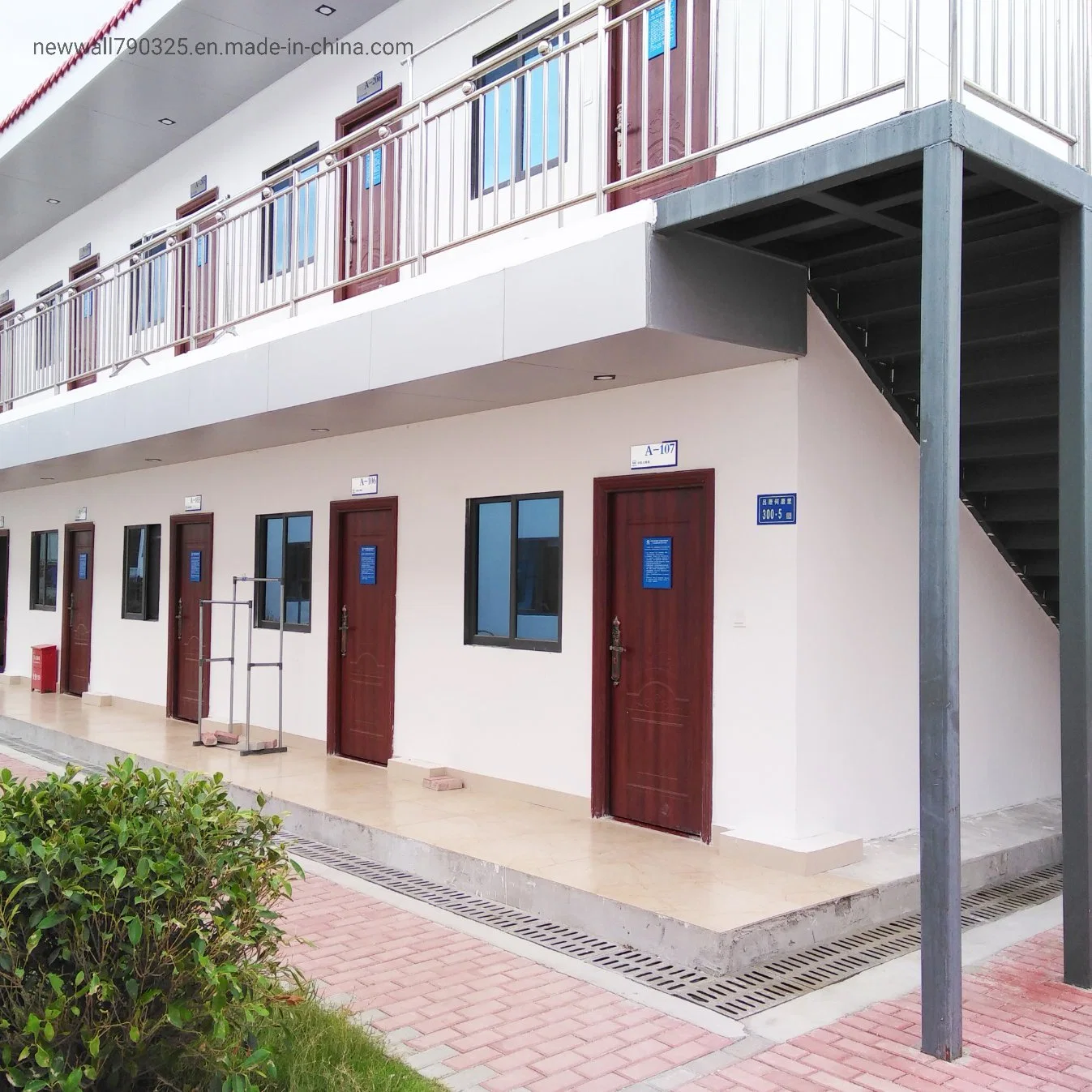 Two Story Steel Structure Warehouse Steel Prefab Building