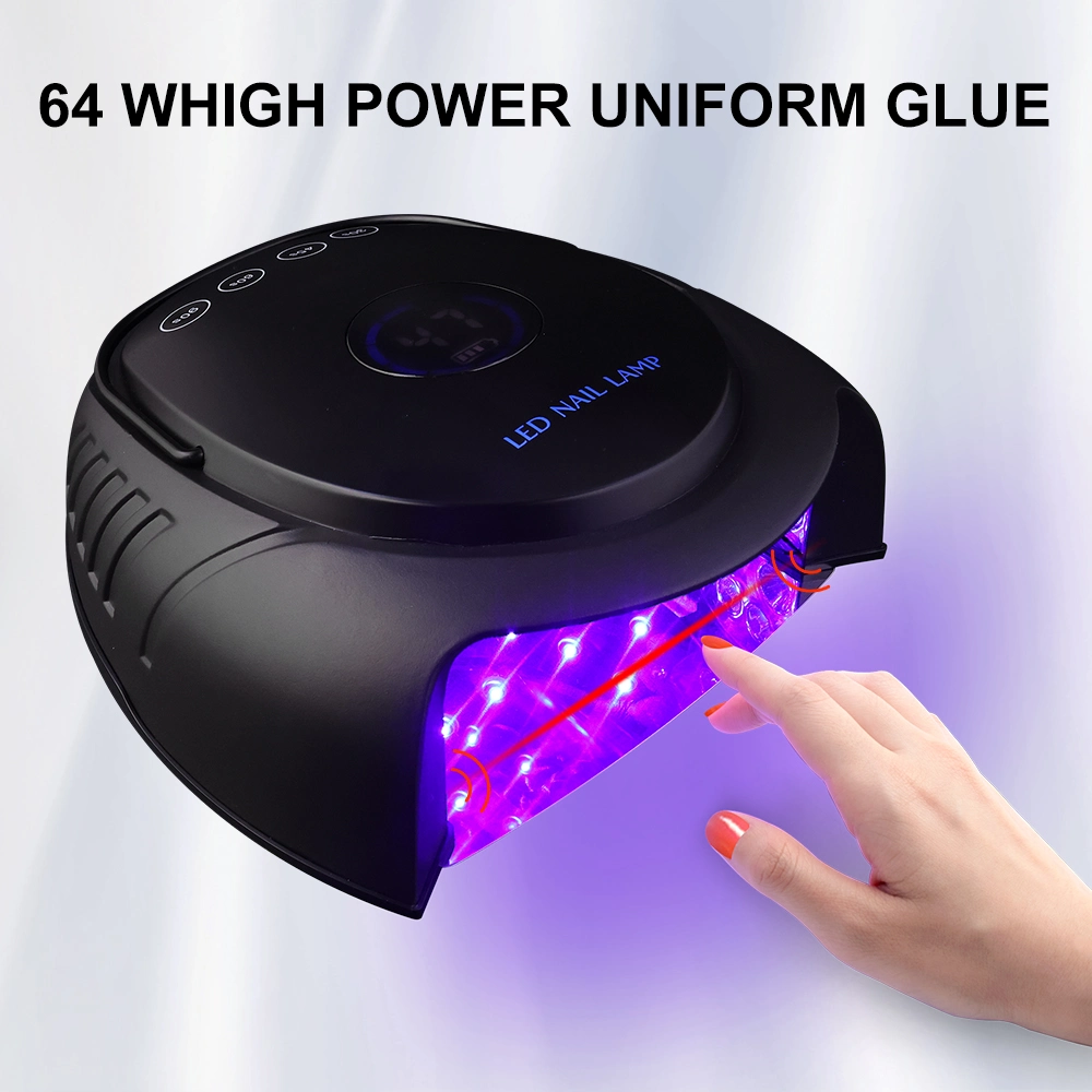 Cordless Durable Metal Professional 64W High Power Cure Manicure Salon Dryer Machine Rechargeable LED UV Nail Lamp