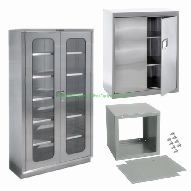 Medical Furniture Stainless Steel Hospital Dental Instrument Cabinet