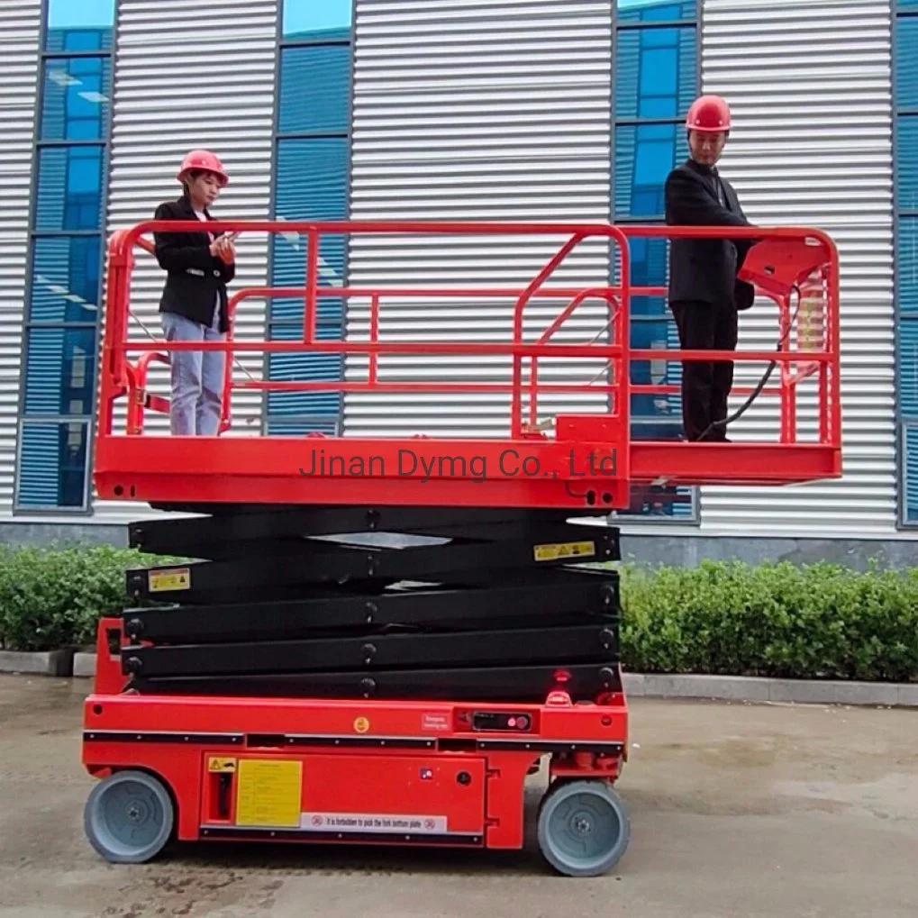 Dymg Full-Automatic Elevator Hydraulic Self-Propelled Scissor Type Lifting Platform