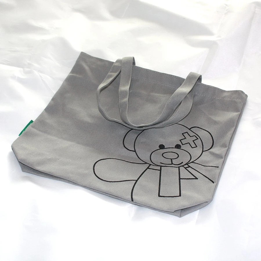 Embroidered Logo Cotton Tote Bags