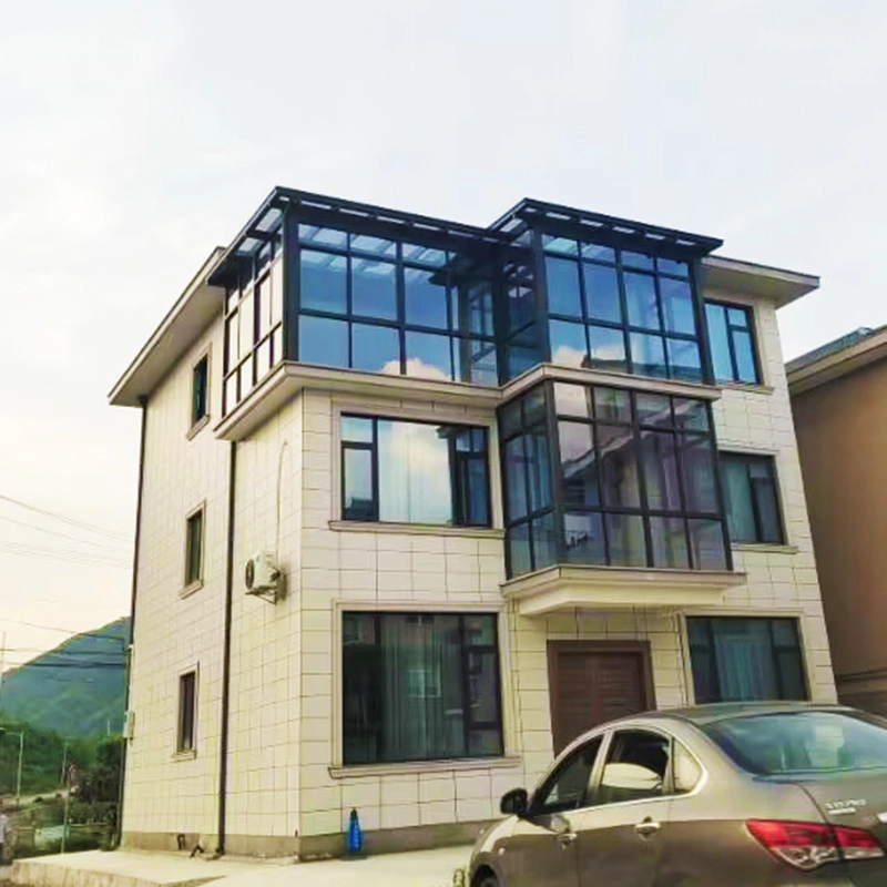 Glass Curtain Wall System Aluminum Profiles for House Building