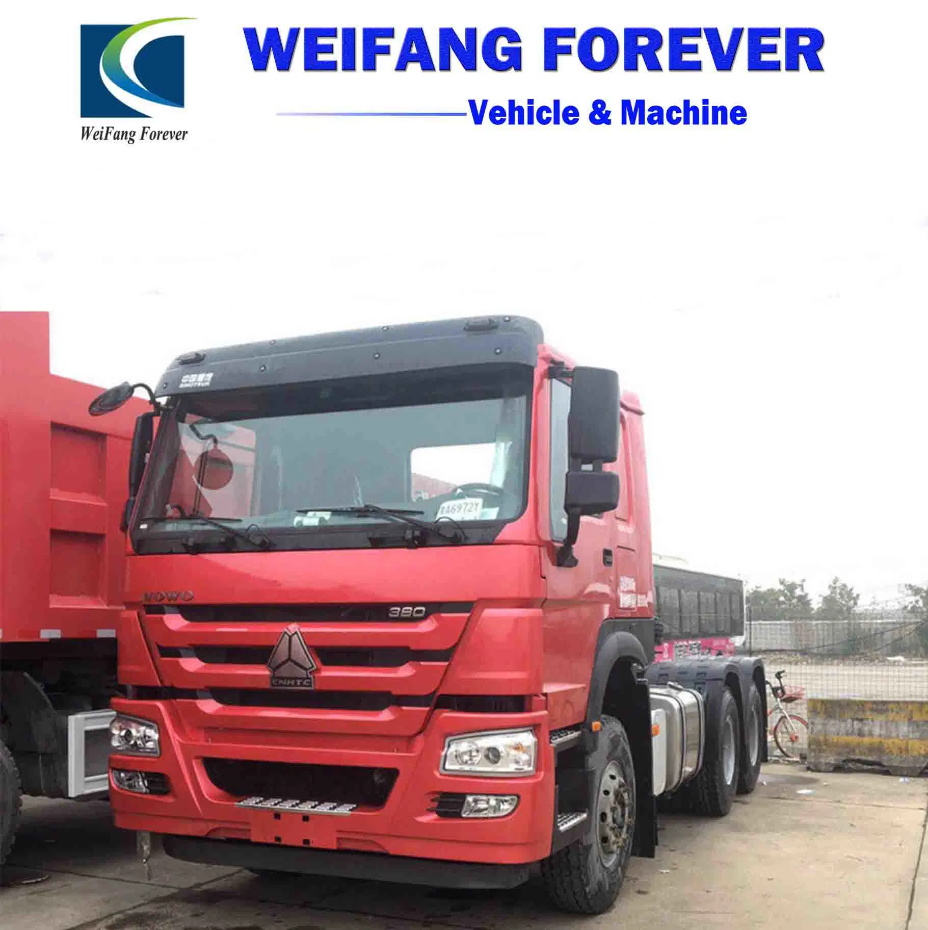 HOWO 6X4 Tractor Truck 375HP Big Powerful Engine with Double Reduction Driving Axles for Heavy Mining Transportation