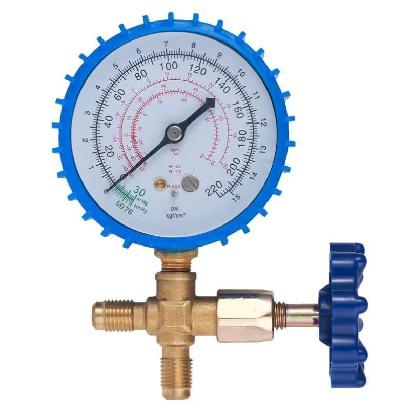 Zeiger Kältemitteltabelle, Messuhr für einen Verteiler, für Tests R410/R134/R504 Verwenden