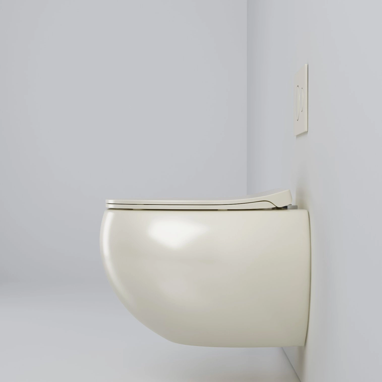 CE Cupc Watermark Matte Color Wall Mounted European Hung Toilet Basin