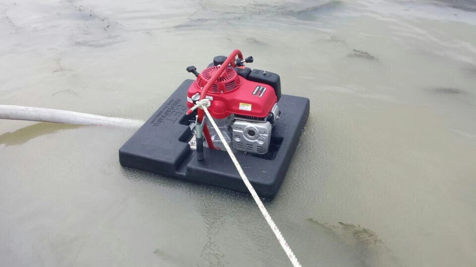 Equipo de lucha contra incendios de la fábrica 5,5HP Motor de gasolina bomba de riego flotante