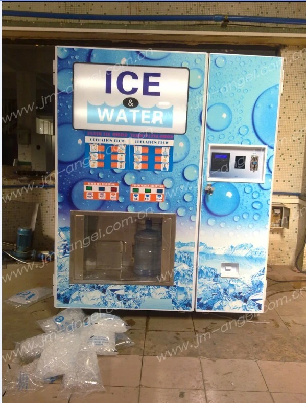 Ice Cube Making Auto Bagging Maker Machine Coin Operated Ice Vending Machines