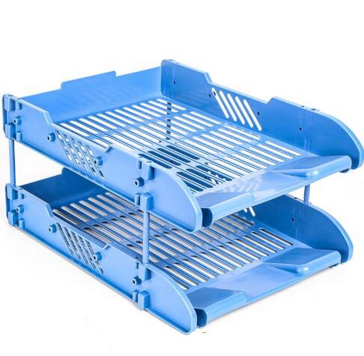 Desktop Fixed Disassemble Plastic Two-Layer File Tray