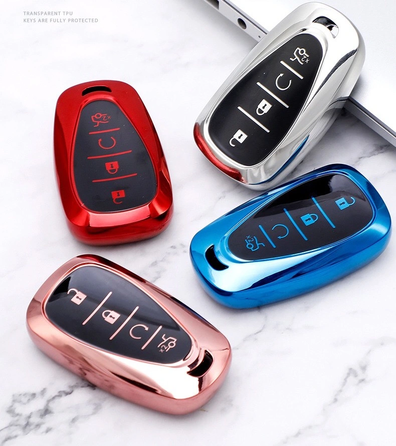 Soft TPU Car Key Case for Chevrolet 4 Buttons Shell