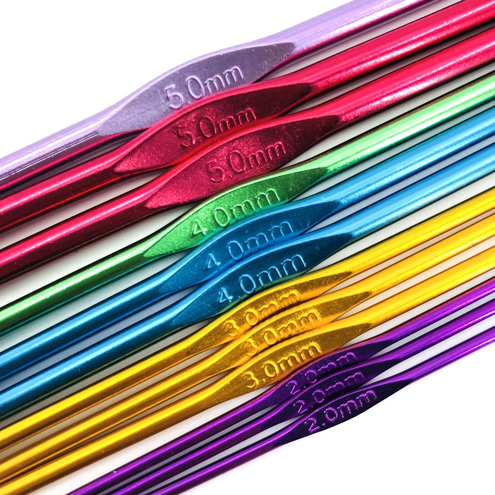 Multi-Color Aluminum 2mm-10mm Crochet Single Dread Crochet Needle Kit China Supplier