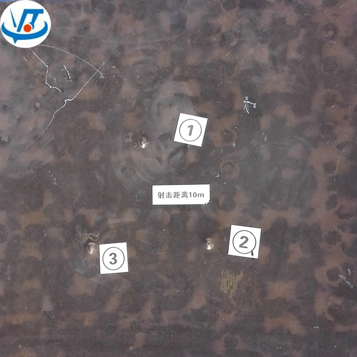 Placa de acero de 5mm chaleco a prueba de balas contra Ak47 7,62X39 viñetas