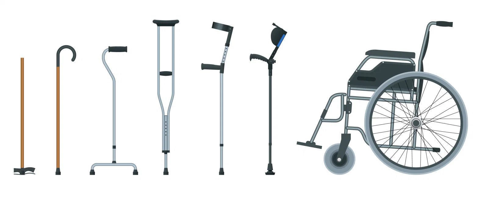 Good Service Aid Stick Rehabilitation Therapy Supplies Aluminum Elbow Crutch Nordic Walking Poles