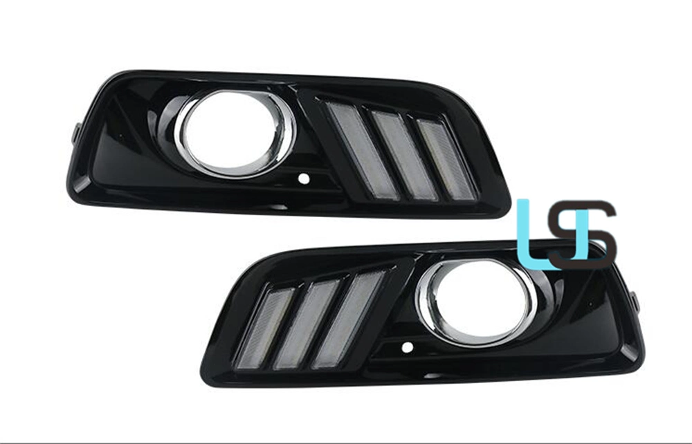 Para Chevrolet Malibu 2012-2015 DRL LED de marcha atrás del freno Autopartes parachoques delantero Faros de niebla Auxiliar de la luz de giro de la parrilla de Luces de día