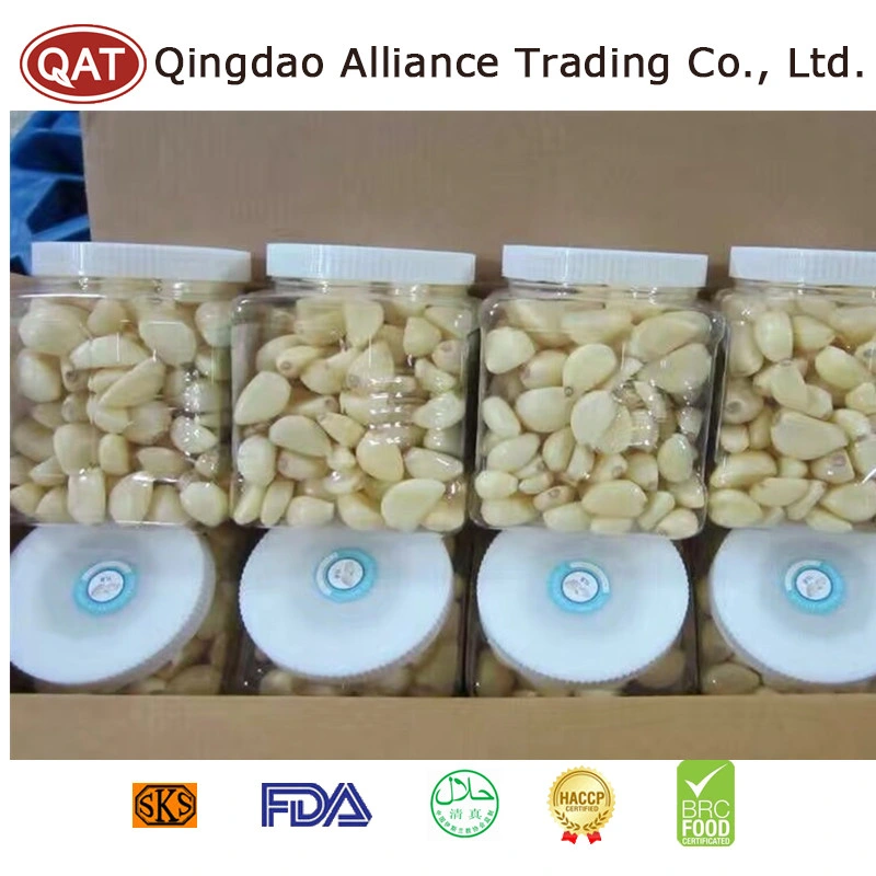 China Canned Fresh Peeled Garlic in Jar Whole Peeled White Garlic with High quality/High cost performance 