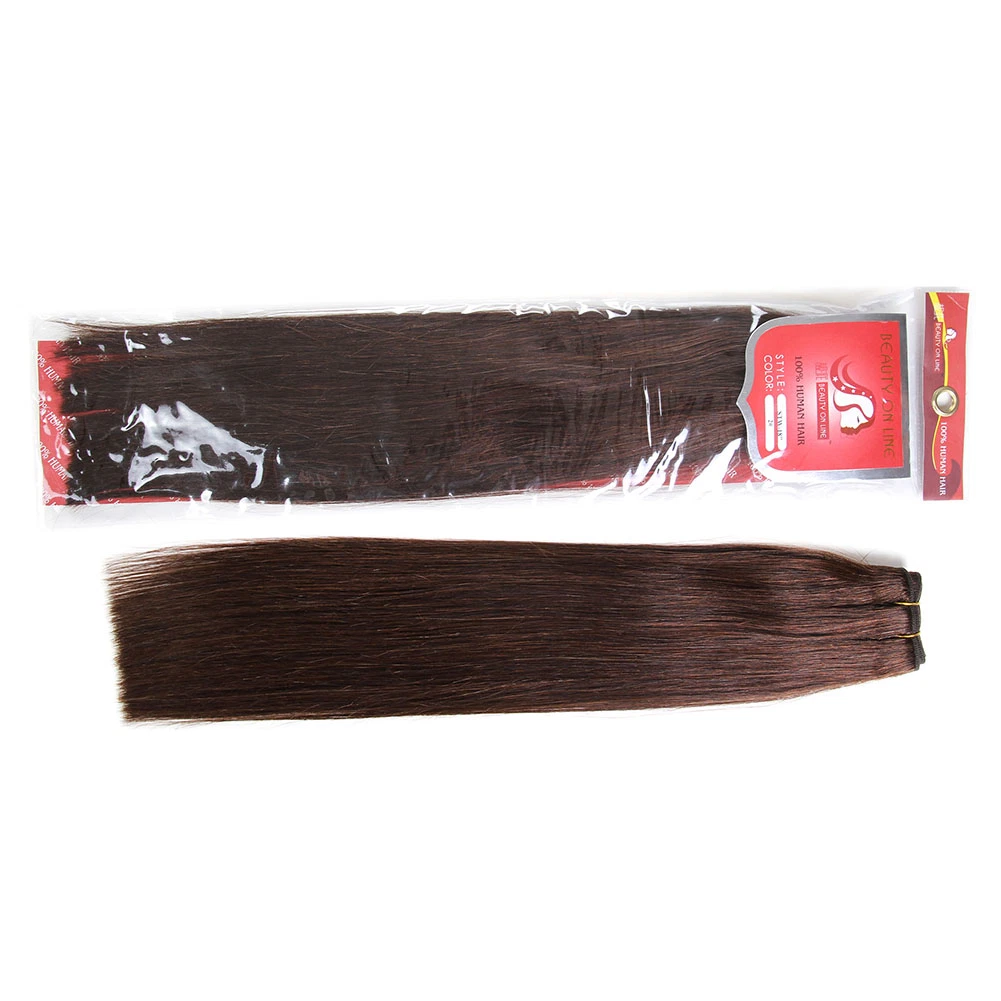 Machine Weft Double Drawn Quality 100% Virgin Straight Human Hair