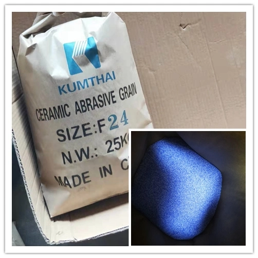 Hochleistungs-Schleifkorn aus blauer Keramik für Schleifscheiben-Schleifmittel