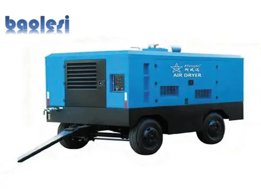 Motor Driven Work in The Field, Portable Screw Air Compressor