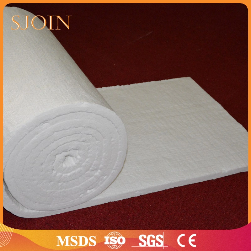 96/128kg/m3 de densidad de la fábrica China manta de fibra cerámica El Material de aislamiento térmico para el horno resistente al fuego, la temperatura 1.260 c 1430c aislamiento térmico.