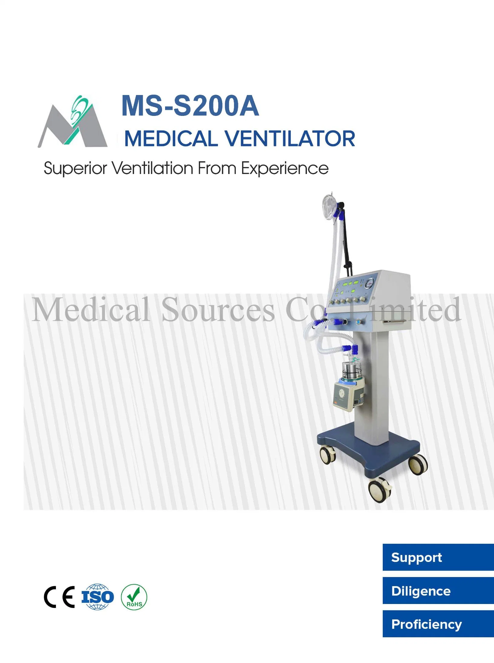 (MS-S200A) CPAP-Luftkompressor für Kinder, Intensivstation, Atemgerät, Neugeborene Beatmungsgerät Für Neugeborene