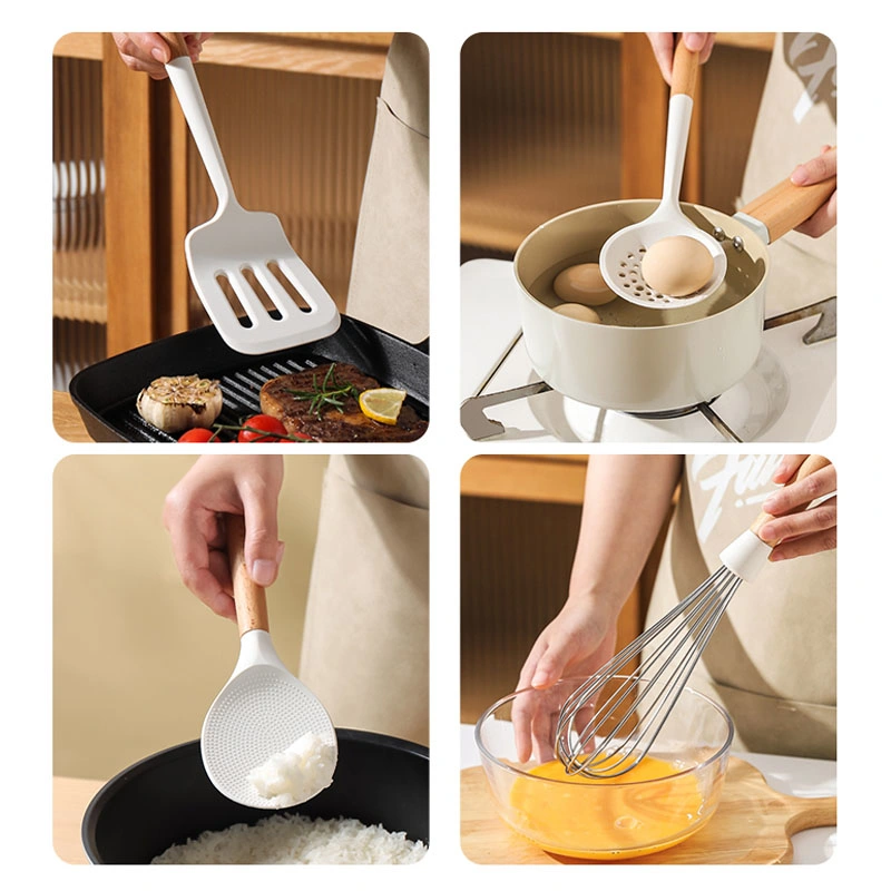 Basic Customization Silicone Spatula Household Frying Spoon Non-Stick Pan Special Cooking Silicone Spatula Does Not Hurt The Pot Food-Grade Kitchen Utensils