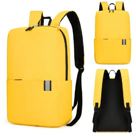 Customized Colorful Double Shoulder Portable Promotional Gift Travel Backpack Bag