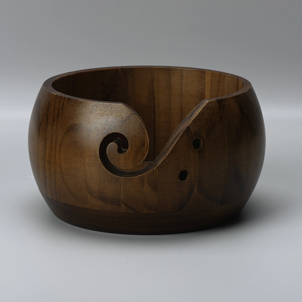 High quality/High cost performance  Wooden Wool Yarn Bowl & Handling Knitting Tool