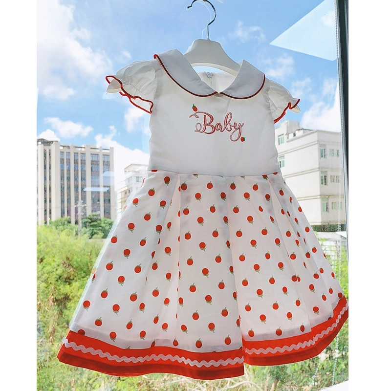 Summer Cute Girls Dress Floral Print Skirt Kids Clothing Kids Girls